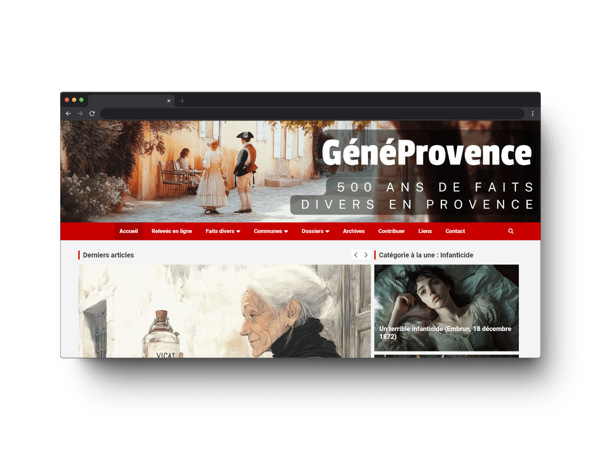 refonte du blog GénéProvence
