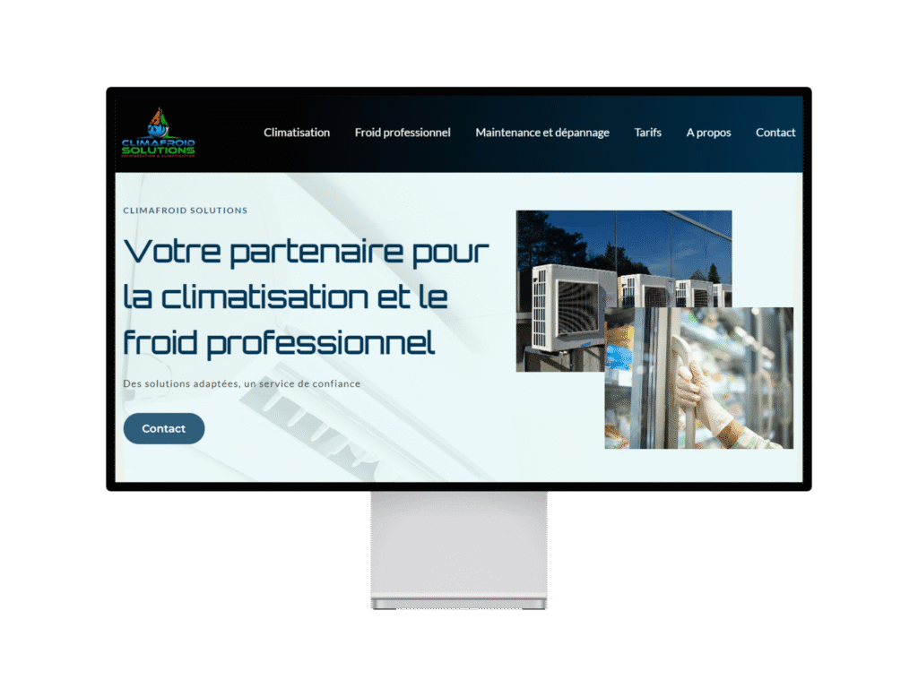 Climafroid Solutions, l'une des réalisations de sites web de Selmma