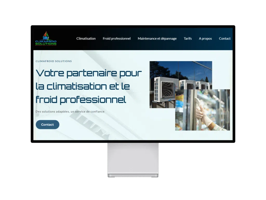 Climafroid Solutions, l'une des réalisations de sites web de Selmma