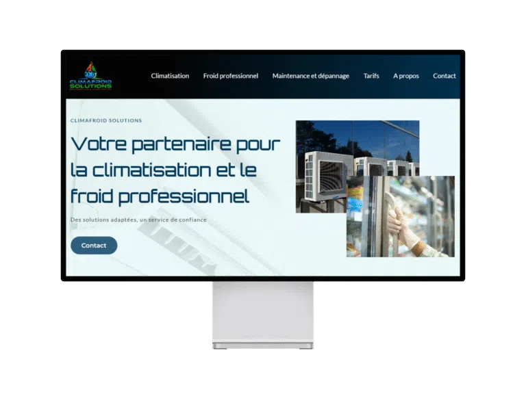 Climafroid Solutions, l'une des réalisations de sites web de Selmma