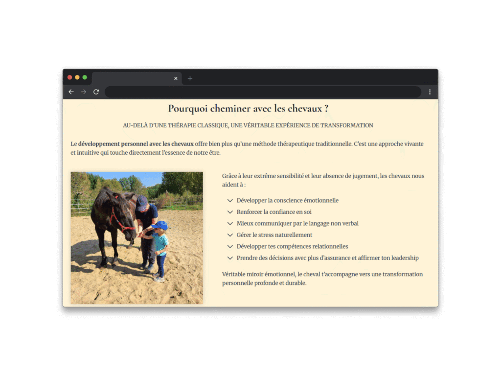 Fémin Essence, l'une des réalisations de sites web de Selmma