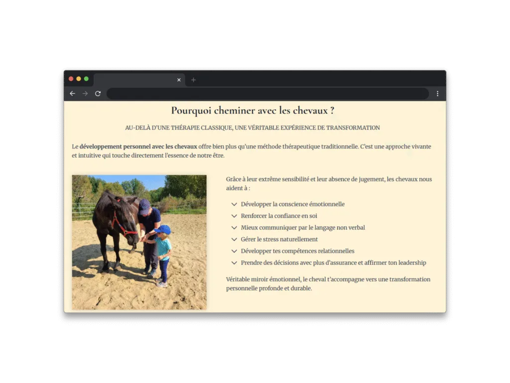 Fémin Essence, l'une des réalisations de sites web de Selmma